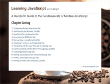 Tablet Screenshot of learningjsbook.com